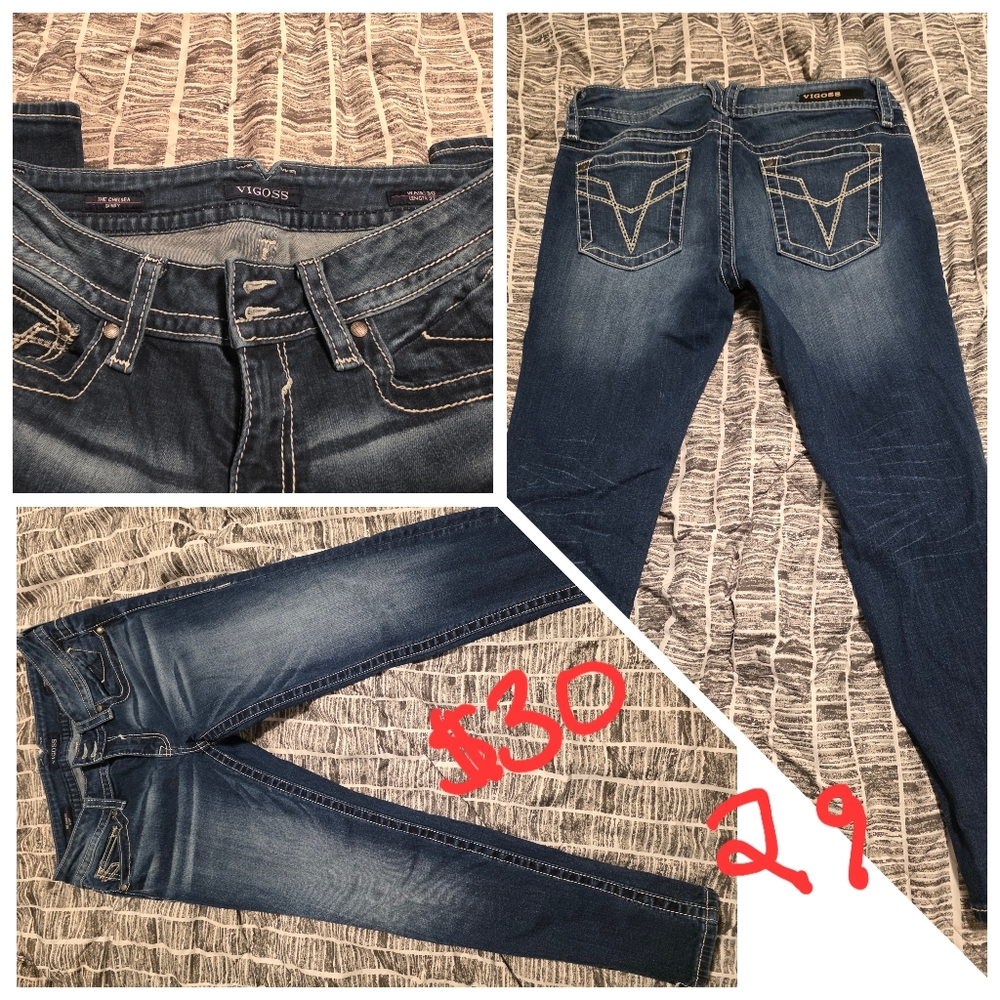 Vigoss Womens Skinny Jeans Size 29